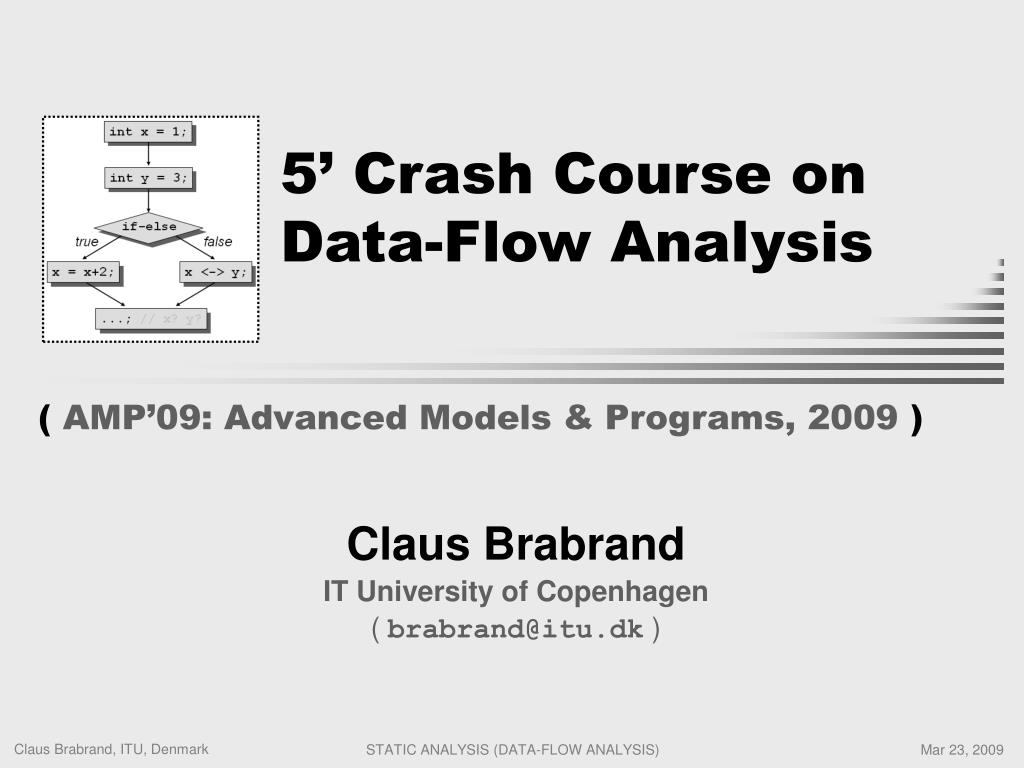 PPT - Static Analysis: Data-Flow Analysis I PowerPoint Presentation ...