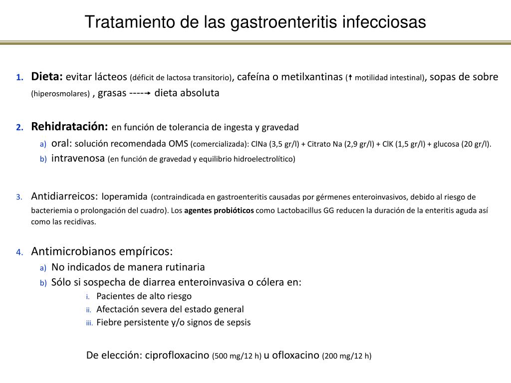 dieta para pacientes con gastroenteritis aguda