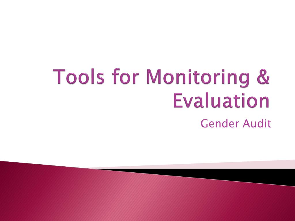 PPT - Tools for Monitoring &amp; Evaluation PowerPoint Presentation -  ID:6063500