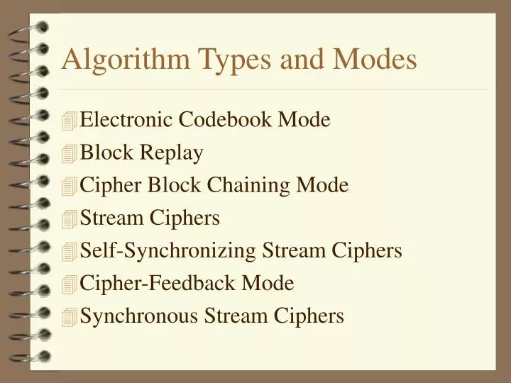 PPT - Algorithm Types and Modes PowerPoint Presentation, free download ...