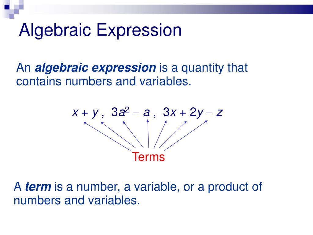 PPT Algebraic Expressions PowerPoint Presentation Free Download ID ppt-algebraic-expressions-powerpoint-presentation-free-download-id