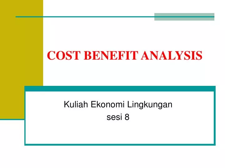 Cost Utility Analysis Dalam Ekonomi Kesehatan