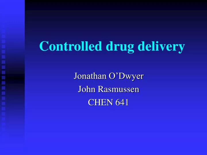 PPT Controlled Drug Delivery PowerPoint Presentation Free Download