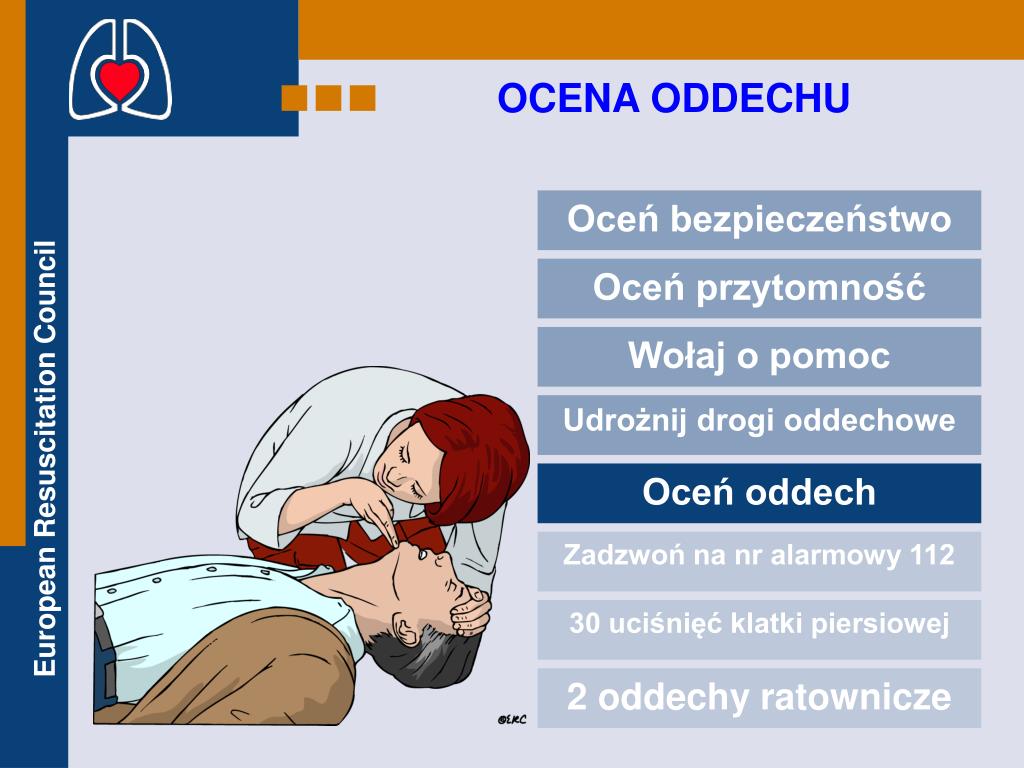 Jak Długo Powinna Trwać Ocena Oddechu U Osoby Nieprzytomnej PPT - BLS & AED PowerPoint Presentation, free download - ID:6068021