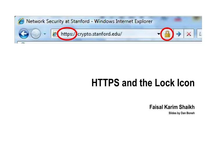 https and the lock icon n.