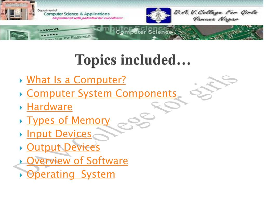 computing presentation topics