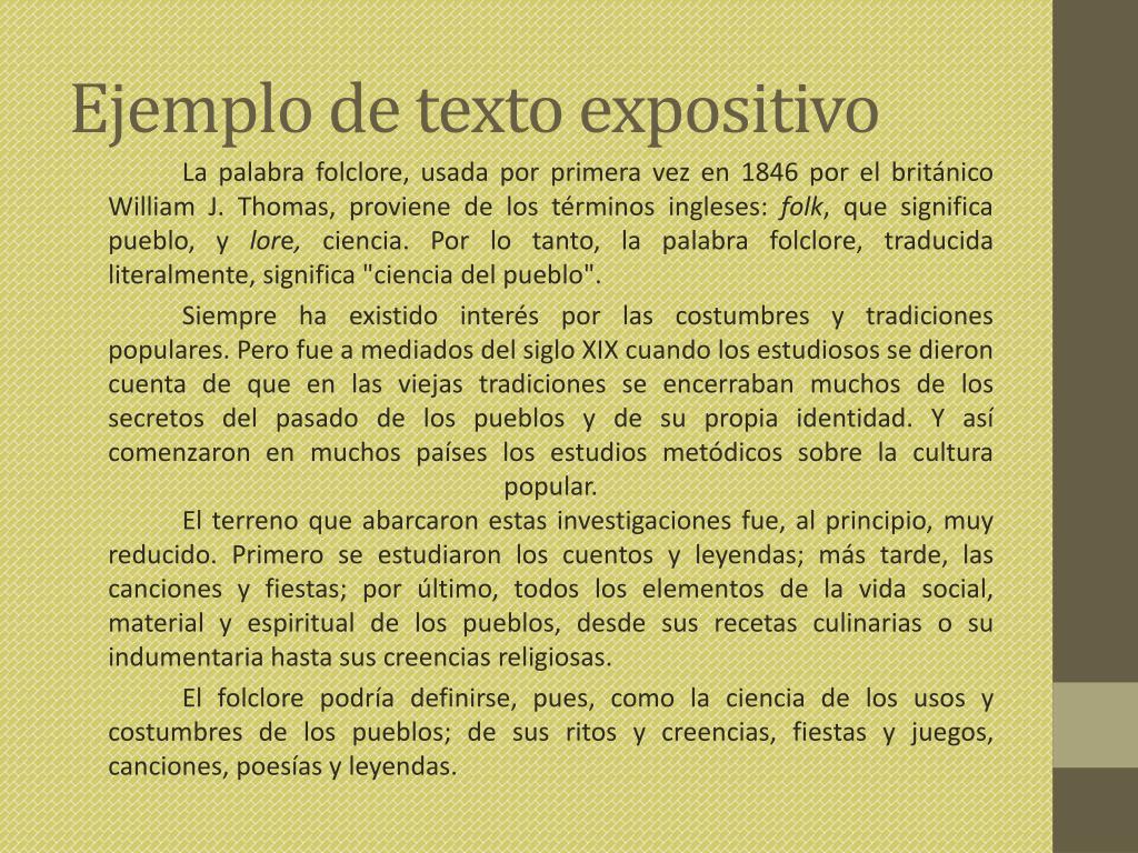 PPT - LOS TEXTOS EXPOSITIVOS PowerPoint Presentation, free download ...