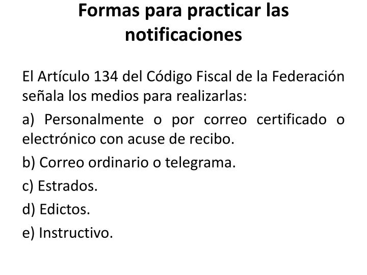 Artículo 134 Del Código Fiscal De La Federación