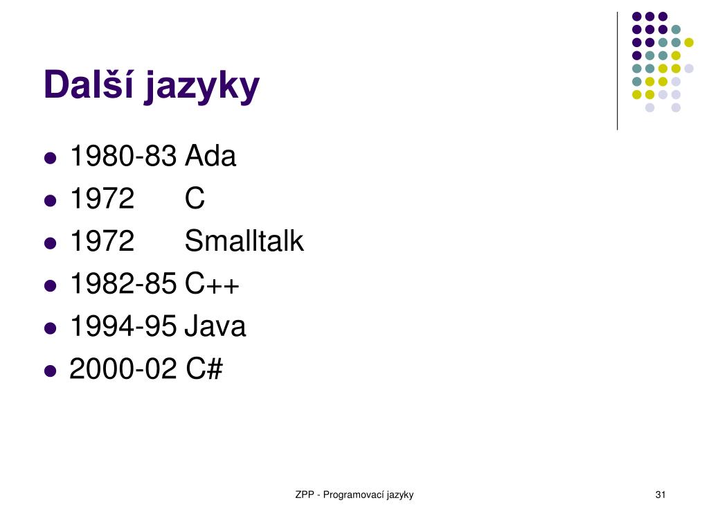PPT - Programovac í jazyk y PowerPoint Presentation, free download - ID ...