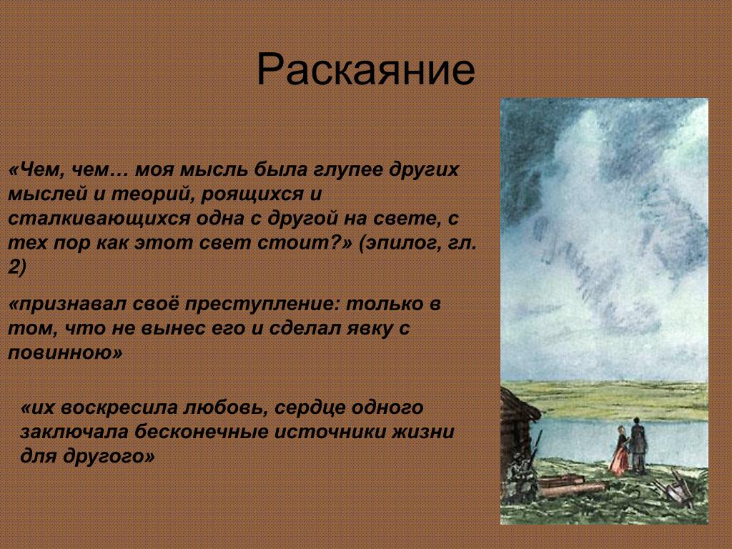 Как раскаяние способно изменить человека сочинение