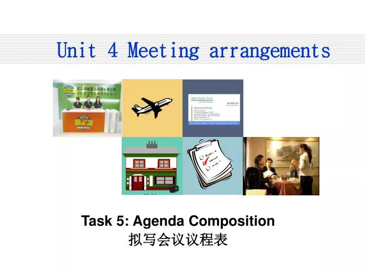 unit 4 meeting arrangements n.