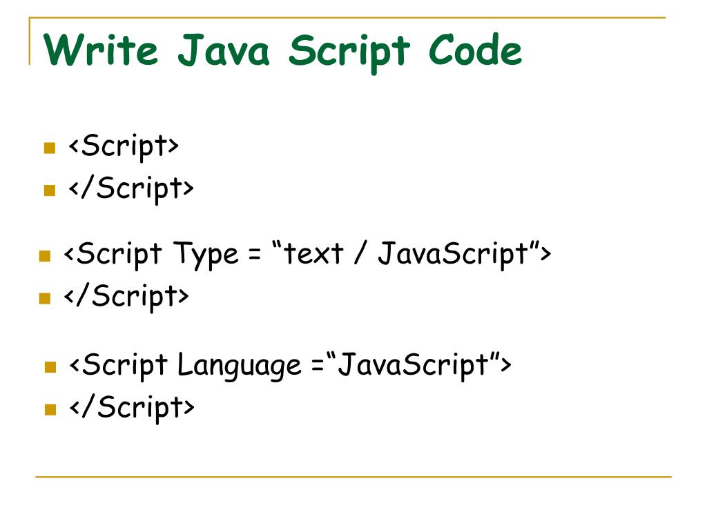PPT - Java Script PowerPoint Presentation, free download - ID:6078494