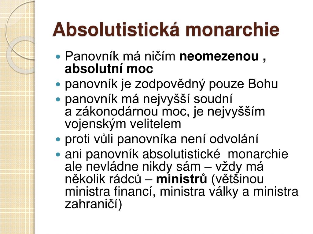Co To Jest Monarchia Absolutna PPT - Základní typy monarchií PowerPoint Presentation, free download