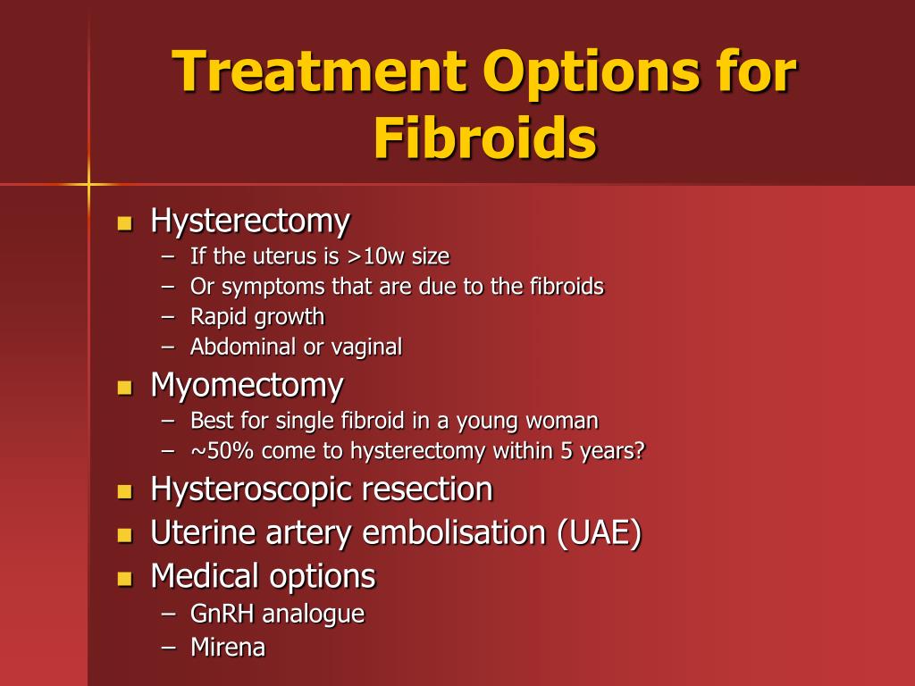 Uterine Fibroids Treatment Options