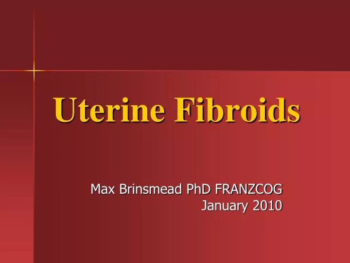 powerpoint presentation on uterine fibroids