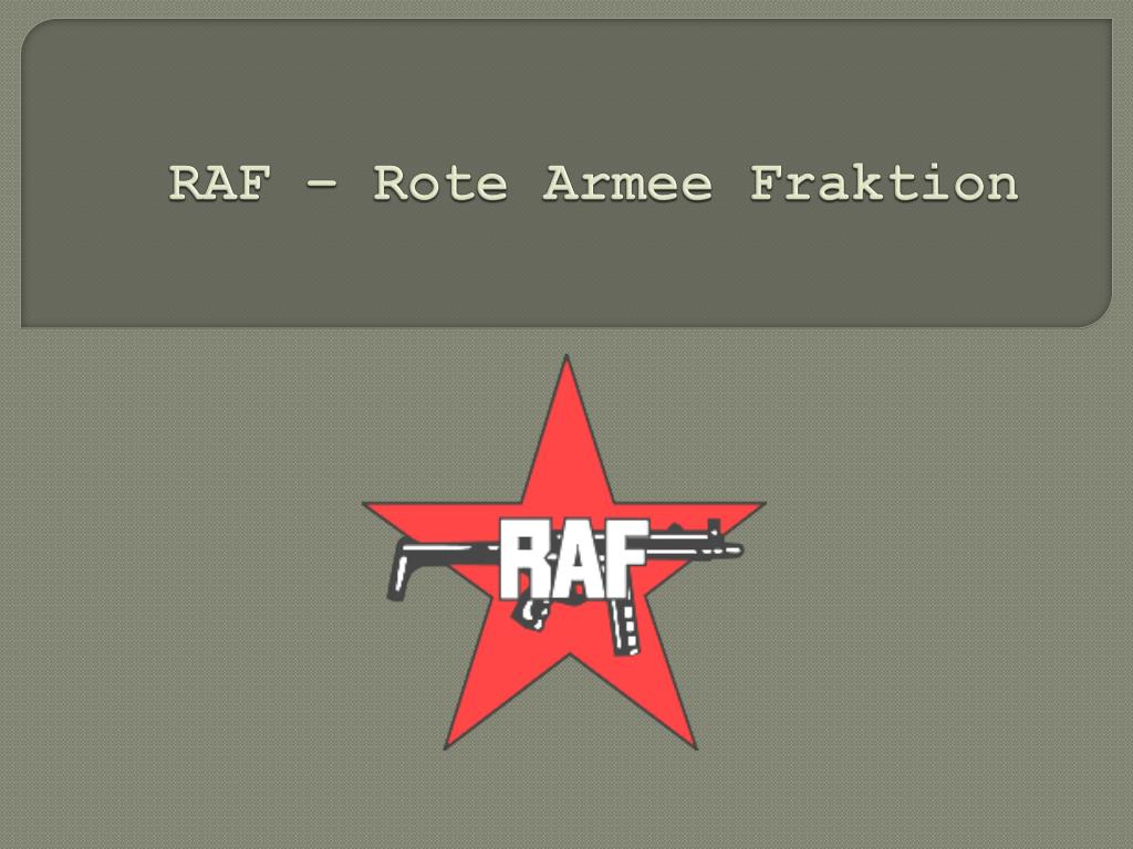 PPT - RAF – Rote Armee Fraktion PowerPoint Presentation, free In Raf Powerpoint Template