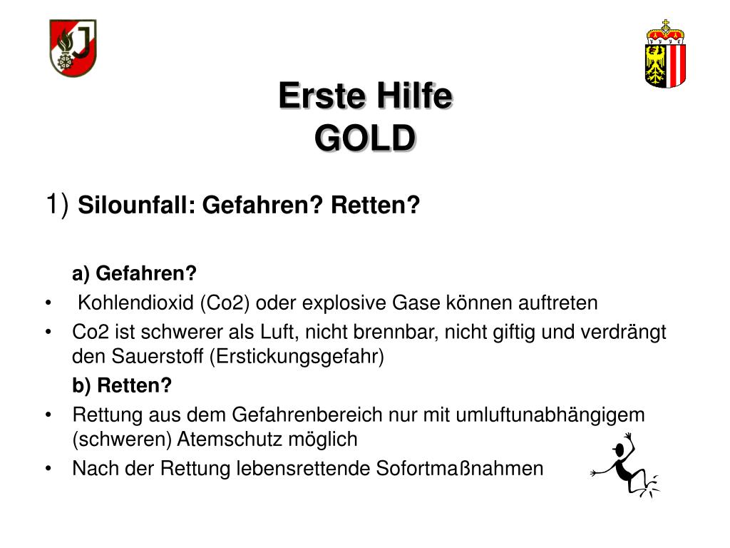 PPT - WISSENSTEST FÜR DIE FEUERWEHRJUGEND OBERÖSTERREICH STATION: Erste  Hilfe Gold PowerPoint Presentation - ID:6082276