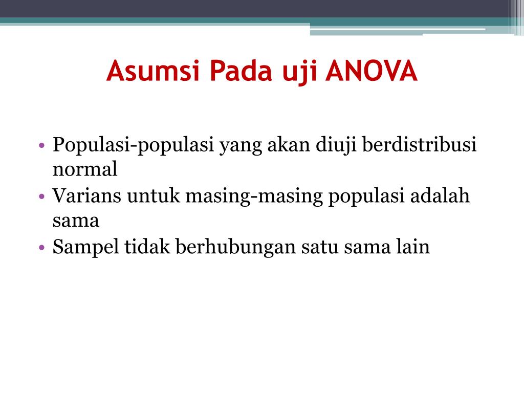 PPT - ANALYSIS OF VARIANCE (ANOVA) PowerPoint Presentation - ID:6082650