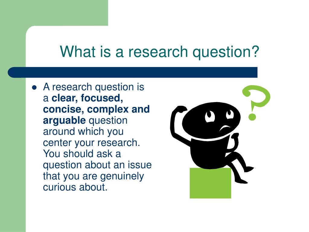 what is research question ppt