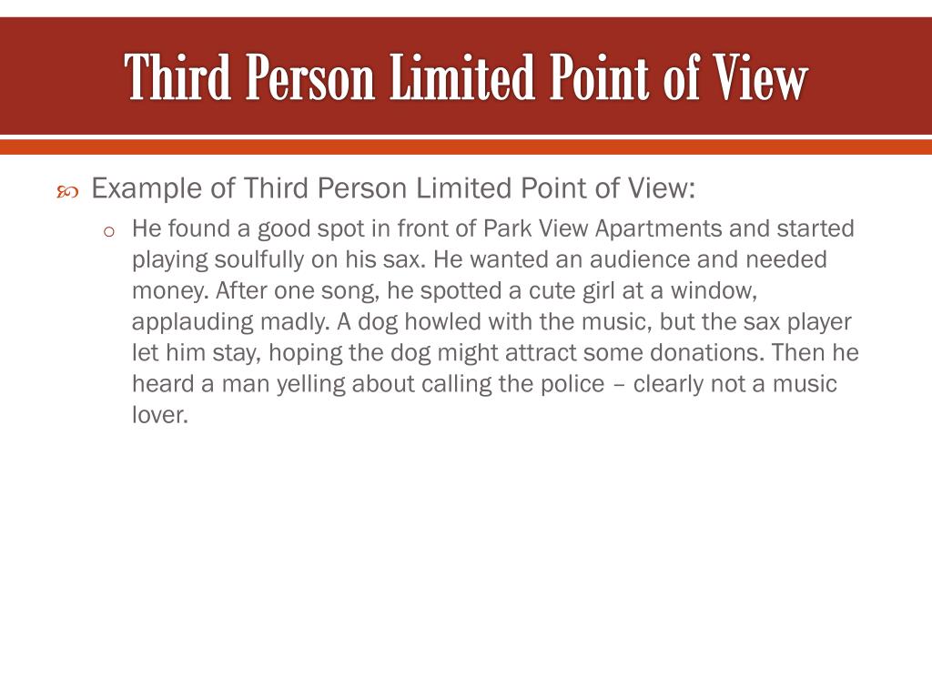 3rd person narrator 3rd person narrator