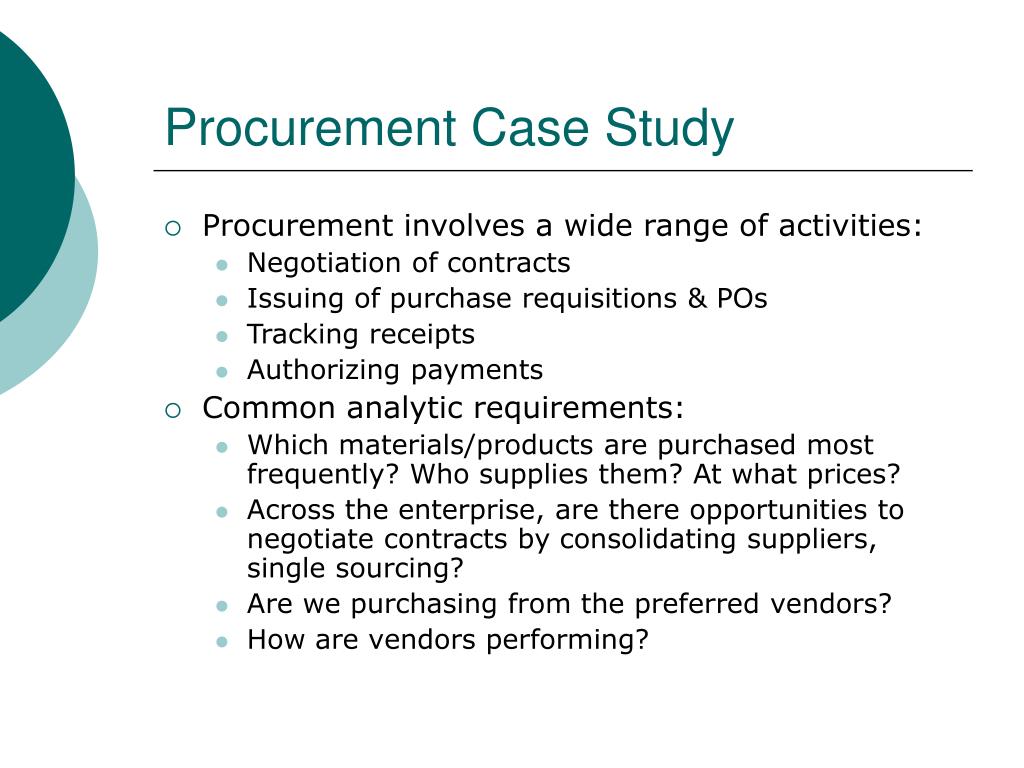 procurement case study ppt