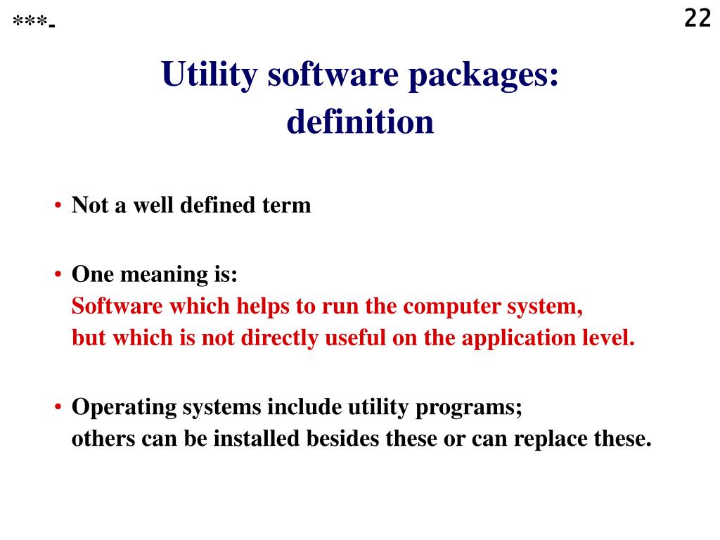 utility software