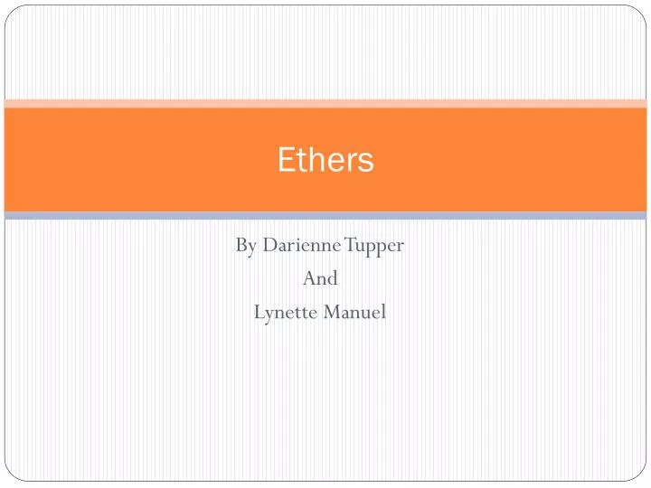 PPT Ethers PowerPoint Presentation Free Download ID 6085878