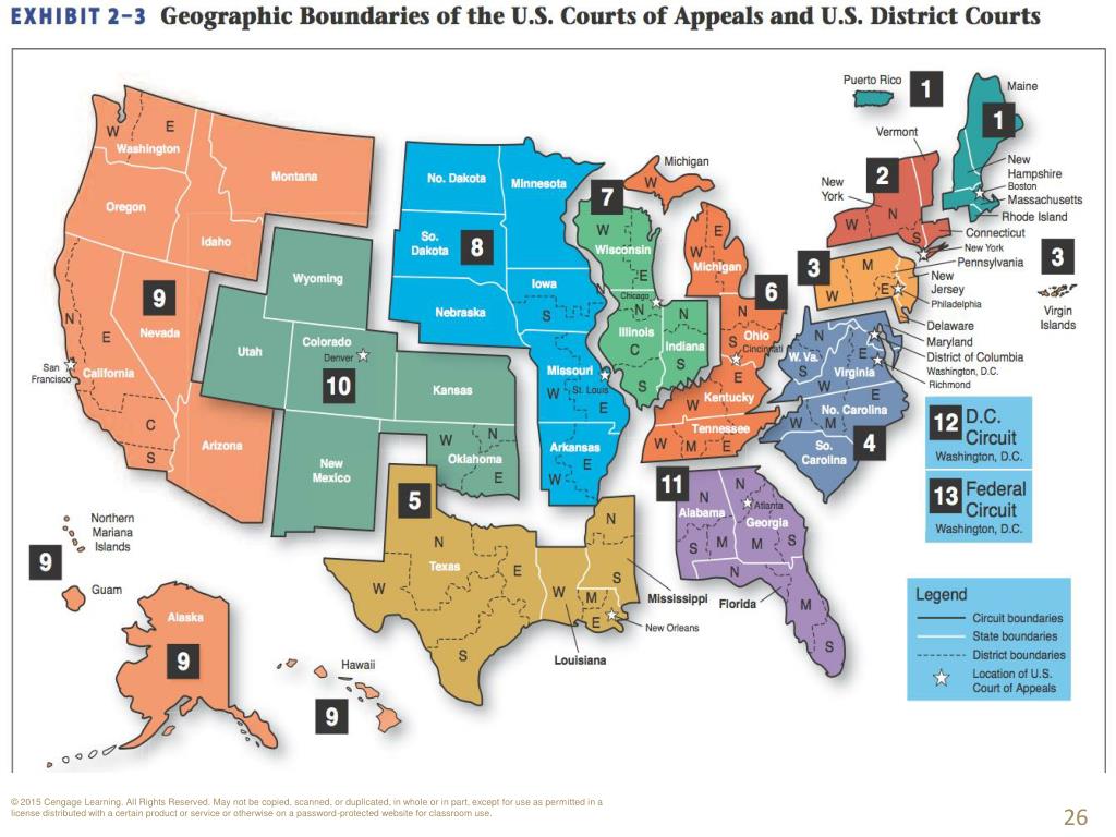 U S Court Of Appeals Map 