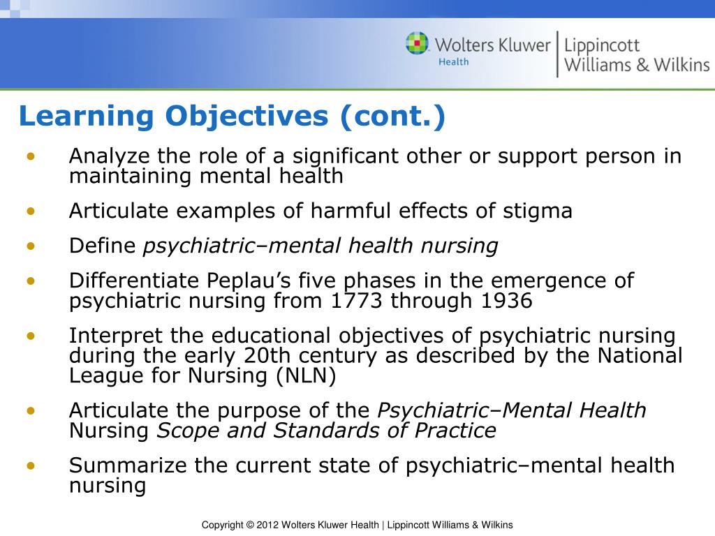 Nursing Positive Objectives