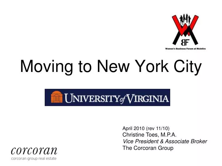 moving to new york city n.