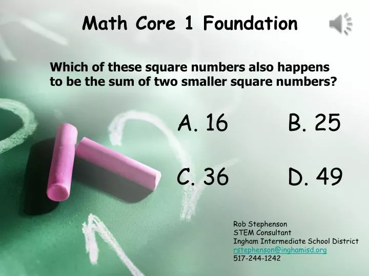 math core 1 foundation n.