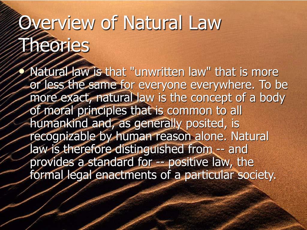 overlap thesis of natural law theory