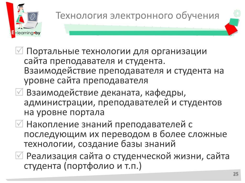 Технологии электронного обучения. Взаимодействие преподавателя и студента. Взаимосвязь студента и преподавателя. Вывод по электронным сайтам для учителей.