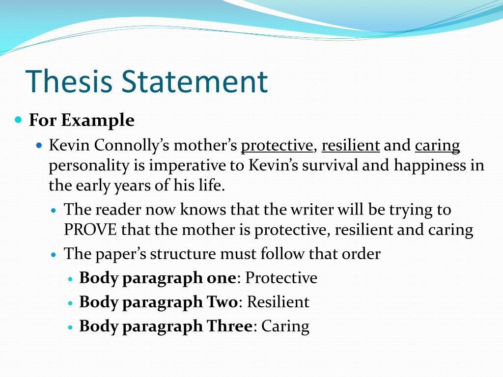 survival thesis statement examples
