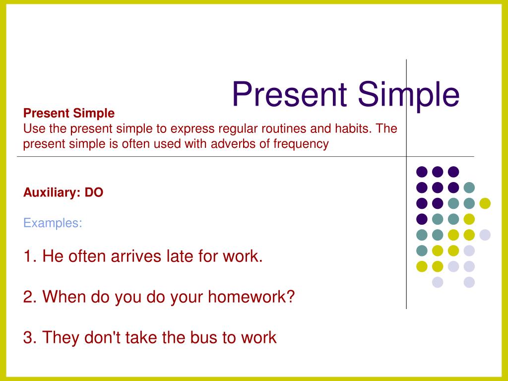 Simple expression. Present simple usage. Arrive в презент Симпл. Present simple use. Present simple +Express Regular Actions Habits.