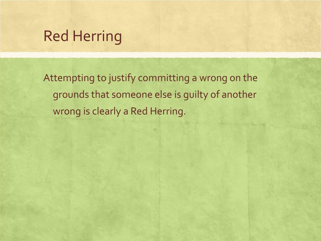 red herring fallacy example red herring fallacy example