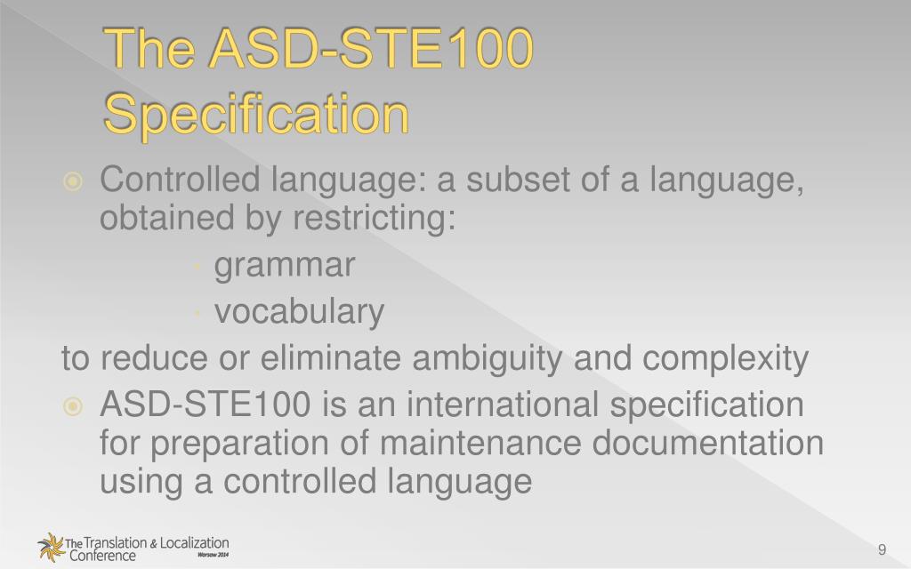 PDF) Traduzione italiana della specifica ASD-STE100 Simplified