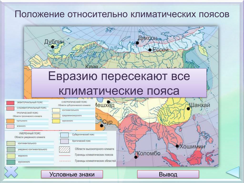 В каком поясе расположена большая часть евразии. Климатические пояса Евразии география. Климат пояса Евразии. Климатически пояса Евразии. Пояса в географии Евразия.