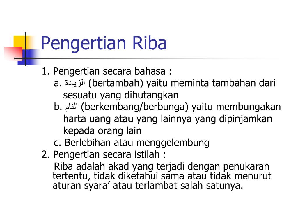 PPT - R iba Akan Menjerat Ummat Manusia.... OKI : Sebelum Membahas Bank ...