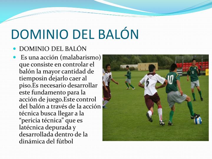 PPT FUNDAMENTOS TÉCNICOS DEL FÚTBOL PowerPoint