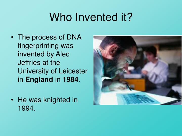 Did You Know When Fingerprinting Was Invented?
