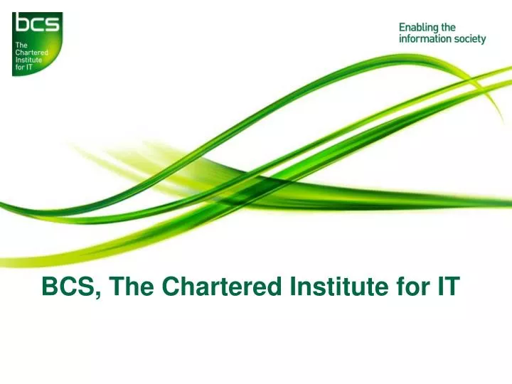 BCS THE CHARTERED INSTITUTE FOR IT visual data 6