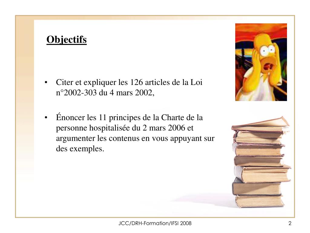 PPT - La Loi du 4 mars 2002, dite Loi « Kouchner », relative aux droits