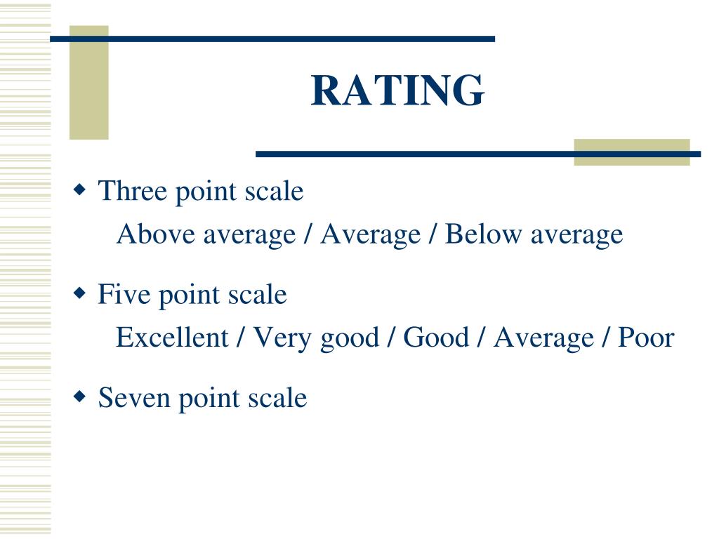 define rating methodology