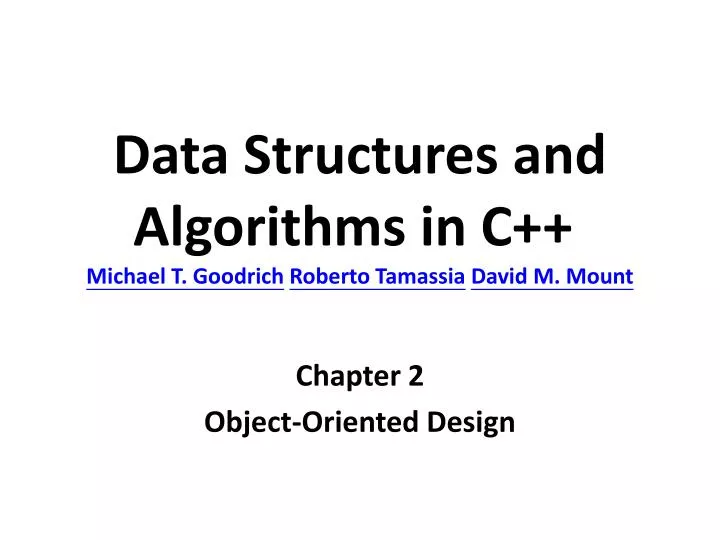 data structures and algorithms in c michael t goodrich roberto tamassia david m mount n.