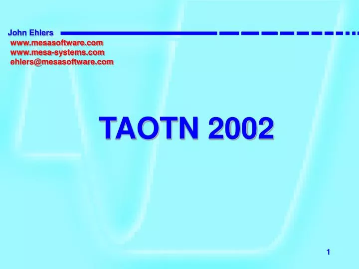 taotn 2002 n.