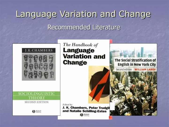 language variation and change n.