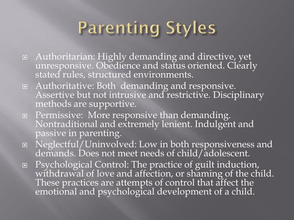 Adolescent Parenting Styles