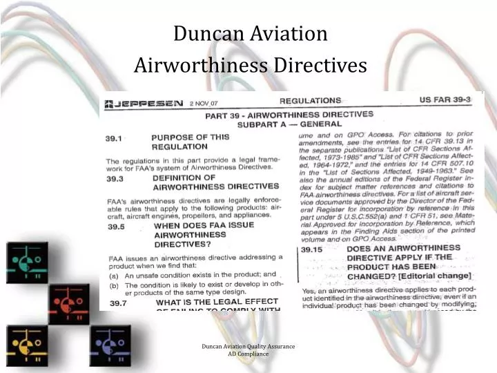 PPT Duncan Aviation Airworthiness Directives PowerPoint Presentation