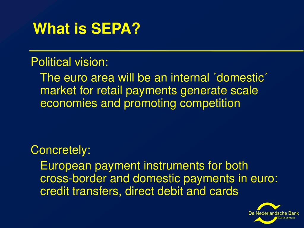 PPT - Understanding SEPA: Achievements and Challenges in the European ...